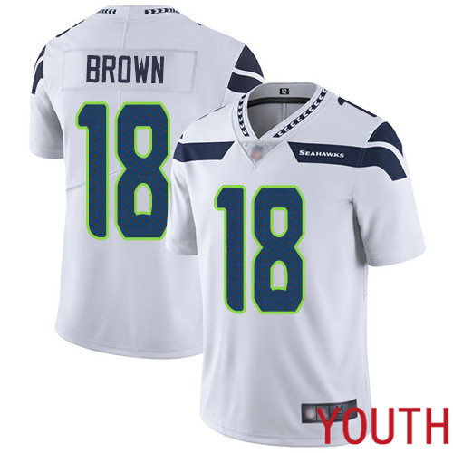 Seattle Seahawks Limited White Youth Jaron Brown Road Jersey NFL Football 18 Vapor Untouchable